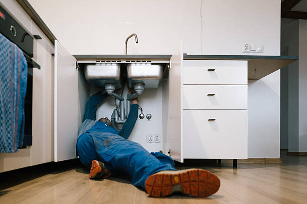 Professional Drain Cleaning technician working in Bellville, OH